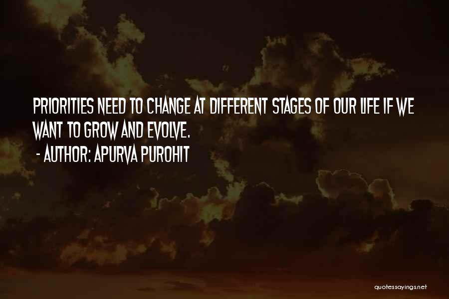 Change Your Priorities Quotes By Apurva Purohit