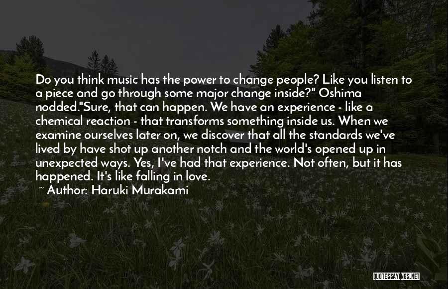 Change Your Reaction Quotes By Haruki Murakami