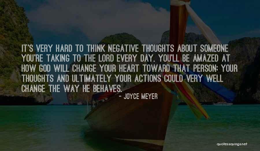 Change Your Thoughts Quotes By Joyce Meyer