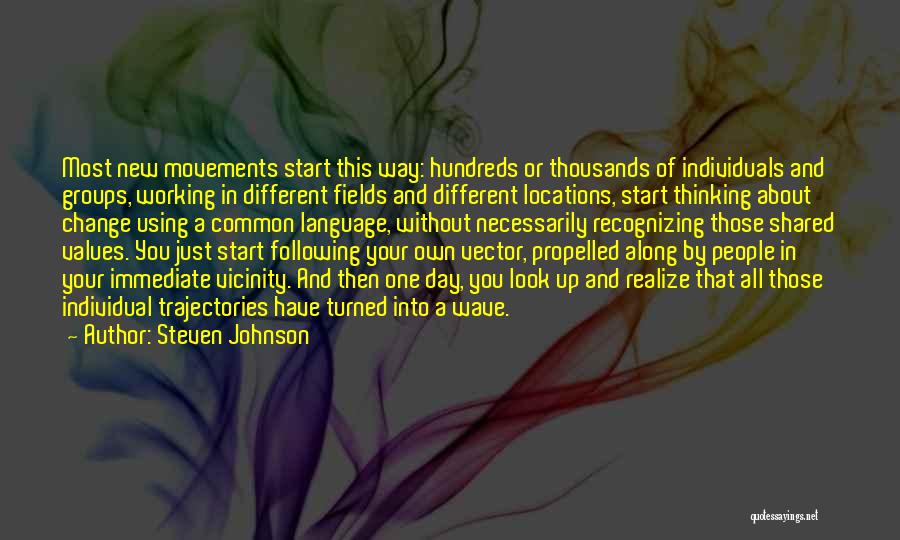 Change Your Way Of Thinking Quotes By Steven Johnson