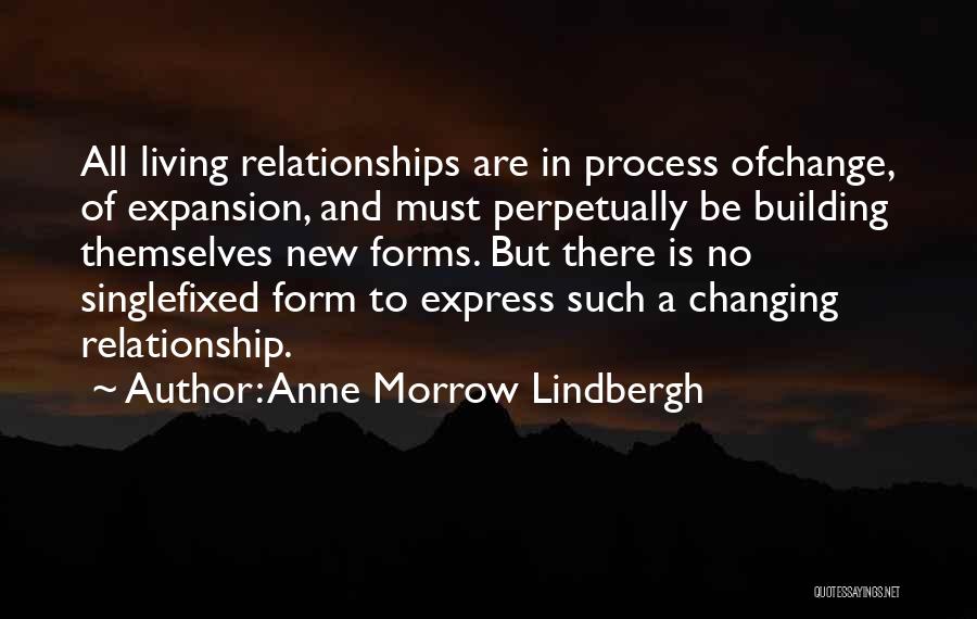 Change Yourself For A Relationship Quotes By Anne Morrow Lindbergh