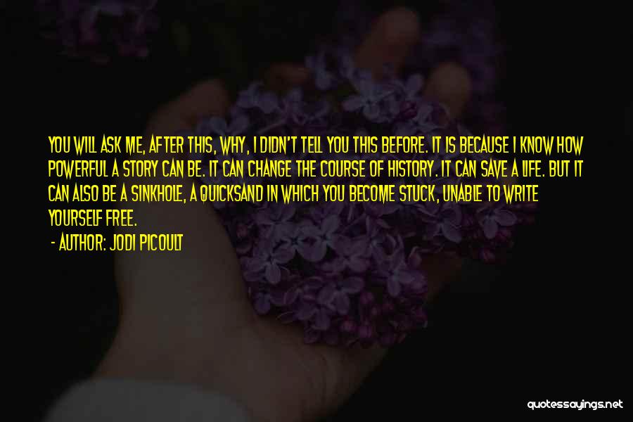 Change Yourself Quotes By Jodi Picoult