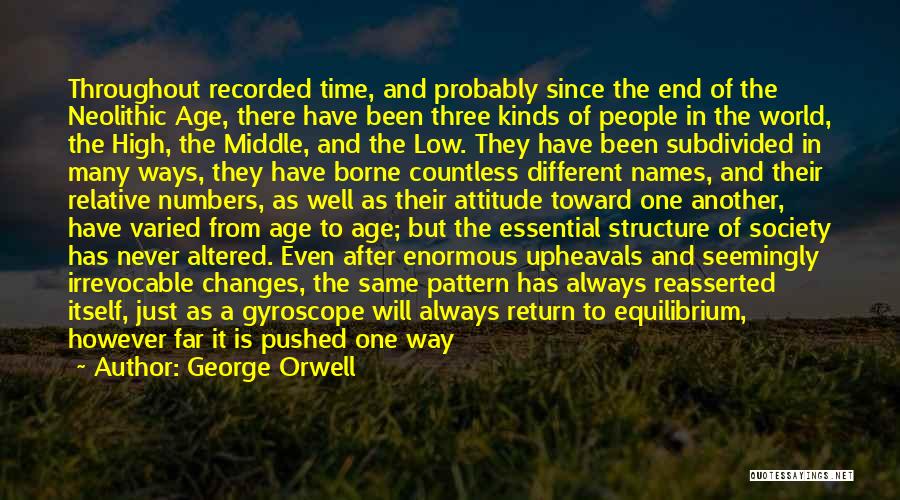 Changes In Attitude Quotes By George Orwell