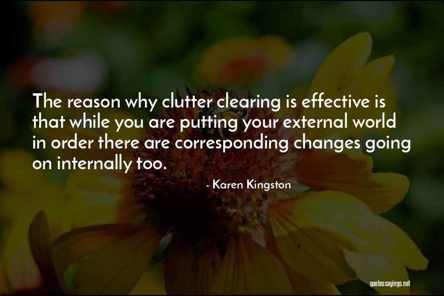 Changes In The World Quotes By Karen Kingston