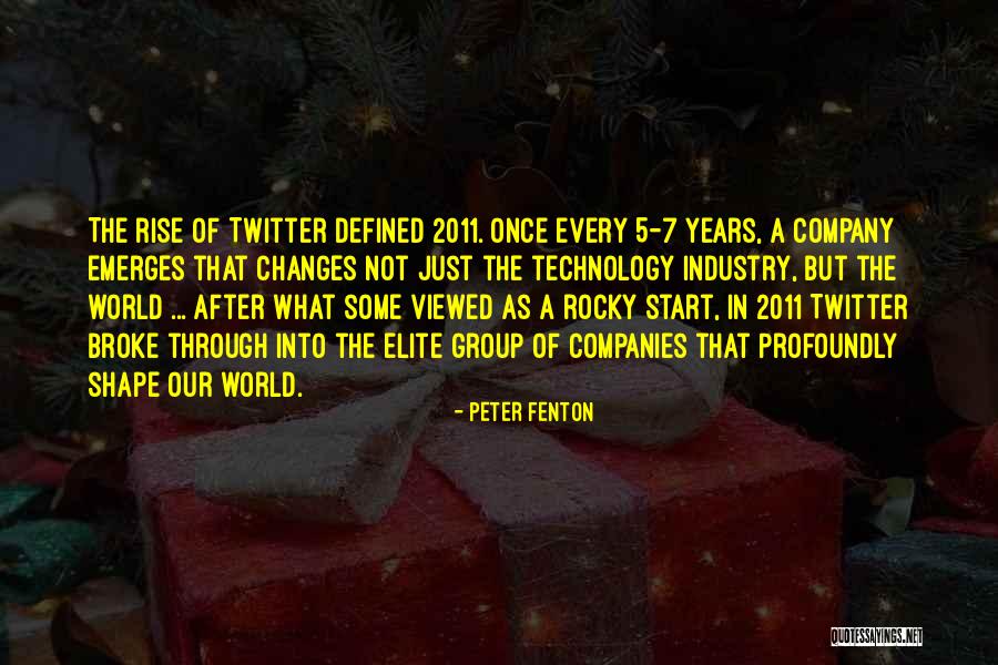 Changes In The World Quotes By Peter Fenton