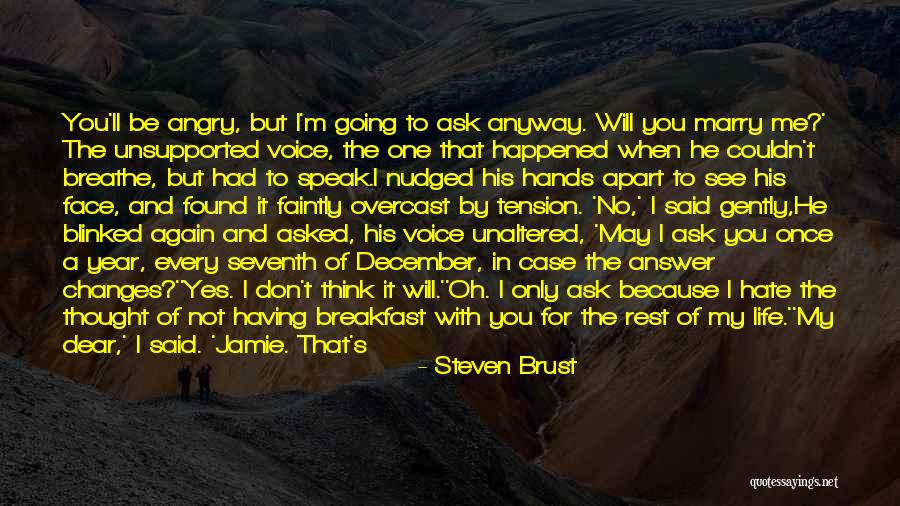 Changes In Thought Quotes By Steven Brust Changes In Thought Quotes By Steven Brust
