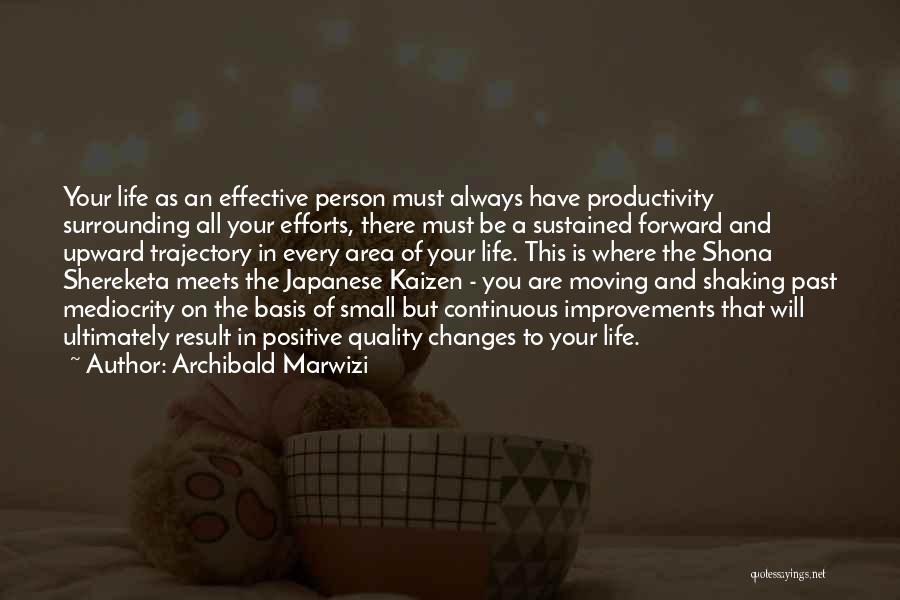 Changes Of A Person Quotes By Archibald Marwizi