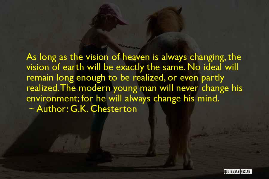 Changing Environment Quotes By G.K. Chesterton