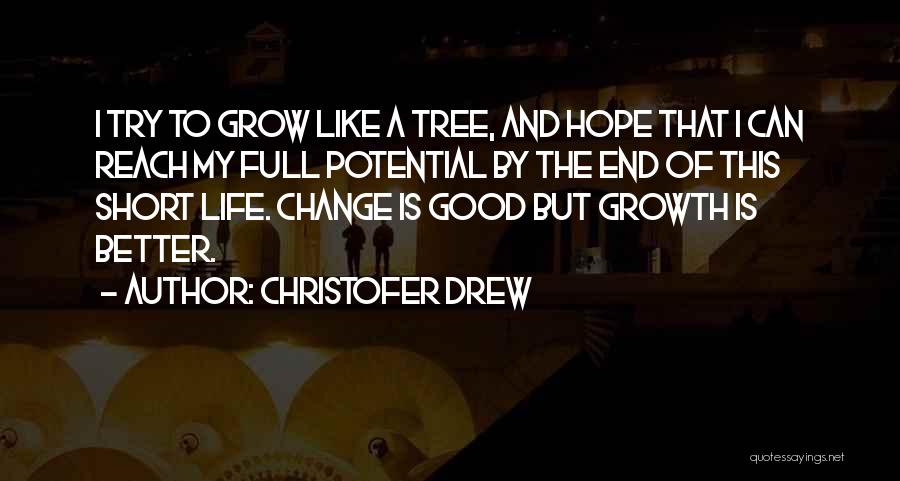 Changing For A Better Life Quotes By Christofer Drew