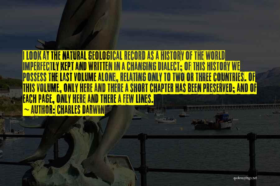 Changing History Quotes By Charles Darwin