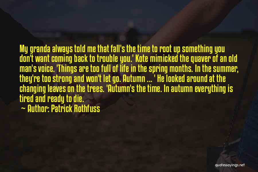 Changing My Life Around Quotes By Patrick Rothfuss