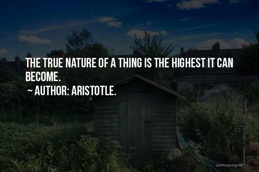 Changing Nature Quotes By Aristotle.