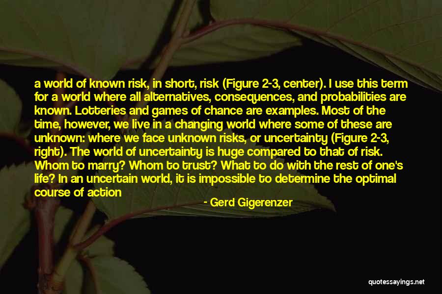 Changing One S Life Quotes By Gerd Gigerenzer Changing One S Life Quotes By Gerd Gigerenzer