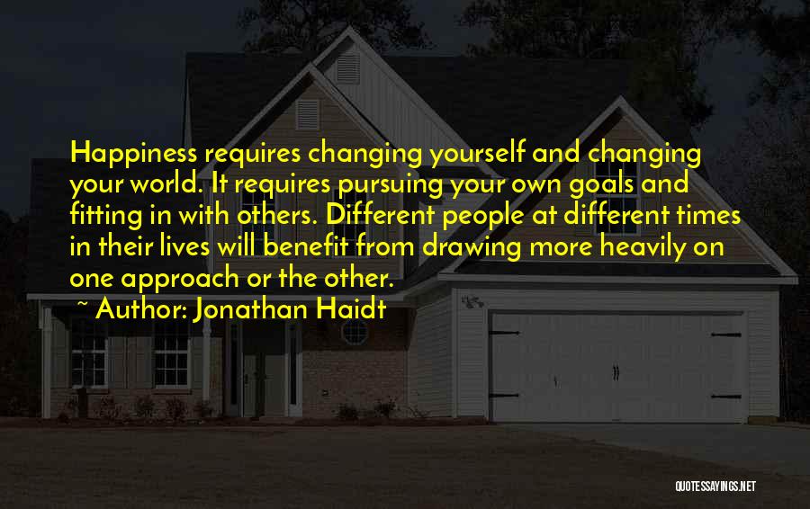Changing Others Lives Quotes By Jonathan Haidt
