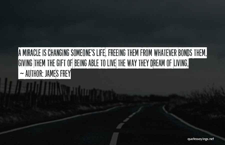 Changing Someone's Life Quotes By James Frey