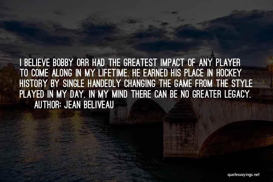 Changing The Game Quotes By Jean Beliveau