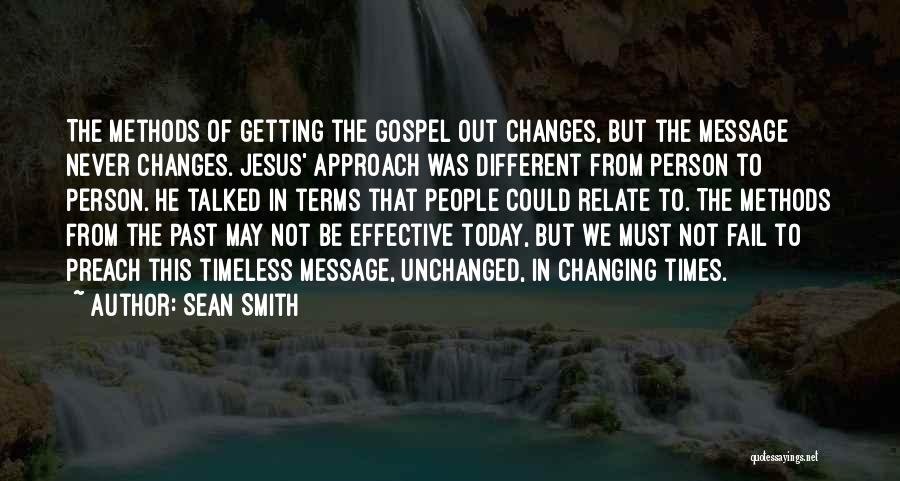 Changing The Past Quotes By Sean Smith