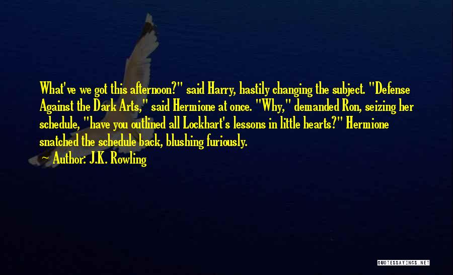 Changing The Subject Quotes By J.K. Rowling