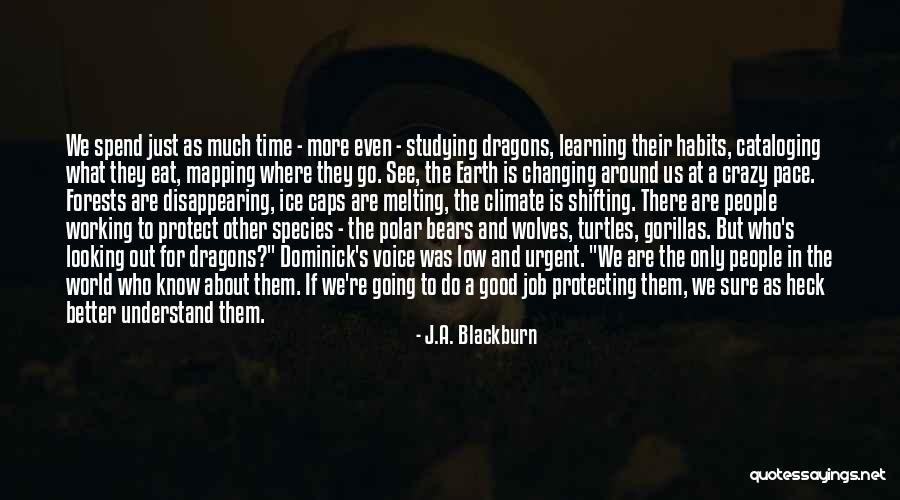 Changing The World For The Better Quotes By J.A. Blackburn