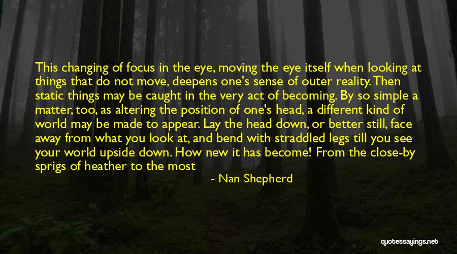 Changing The World For The Better Quotes By Nan Shepherd Changing The World For The Better Quotes By Nan Shepherd