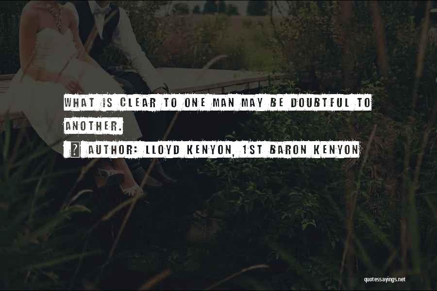 Chantada Televinte Quotes By Lloyd Kenyon, 1st Baron Kenyon