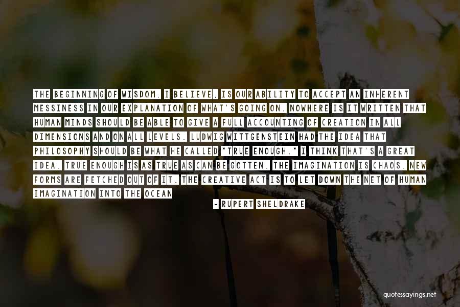 Chaos And Creativity Quotes By Rupert Sheldrake Chaos And Creativity Quotes By Rupert Sheldrake