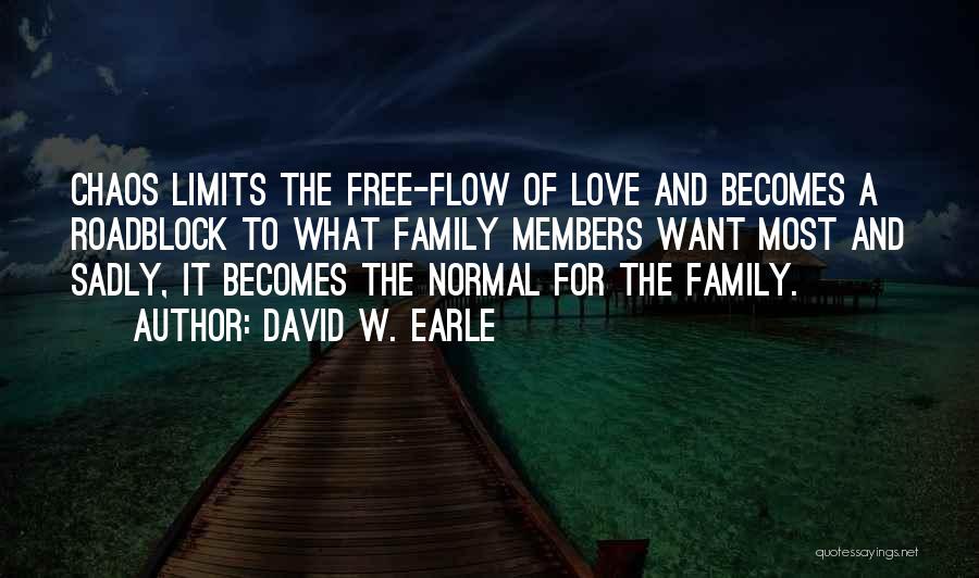 Chaos And Love Quotes By David W. Earle