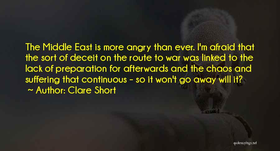 Chaos And War Quotes By Clare Short