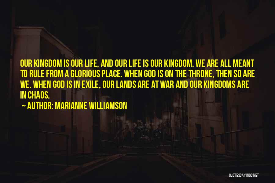 Chaos And War Quotes By Marianne Williamson