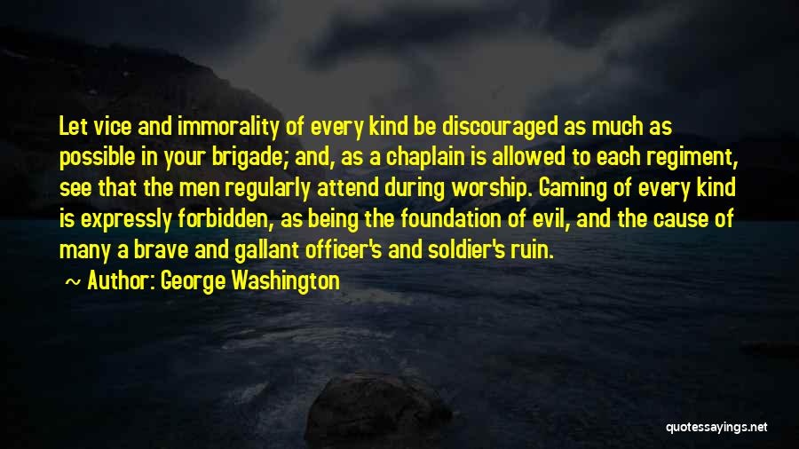 Chaplain Quotes By George Washington