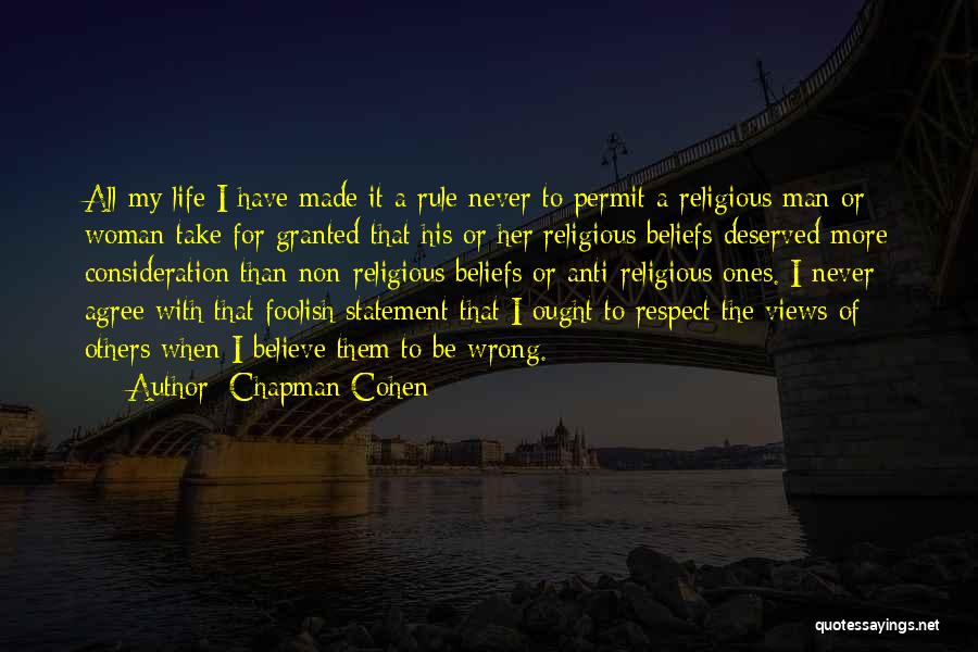 Chapman Cohen Quotes 2009329