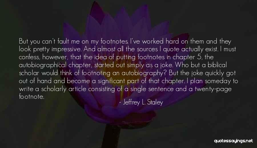 Chapter 5 Quotes By Jeffrey L. Staley Chapter 5 Quotes By Jeffrey L. Staley