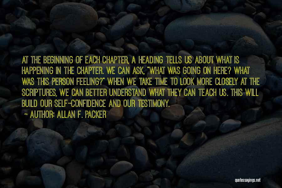 Chapter Heading Quotes By Allan F. Packer