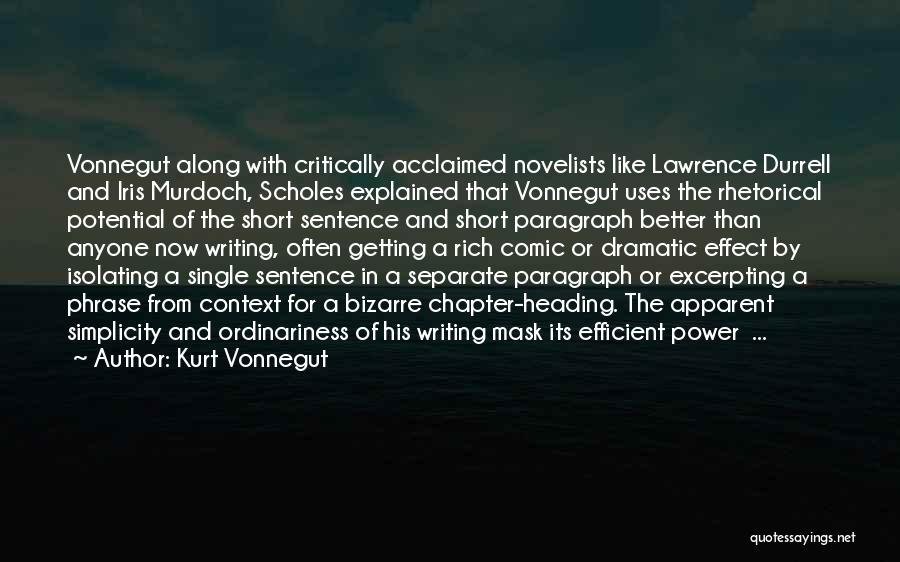 Chapter Heading Quotes By Kurt Vonnegut