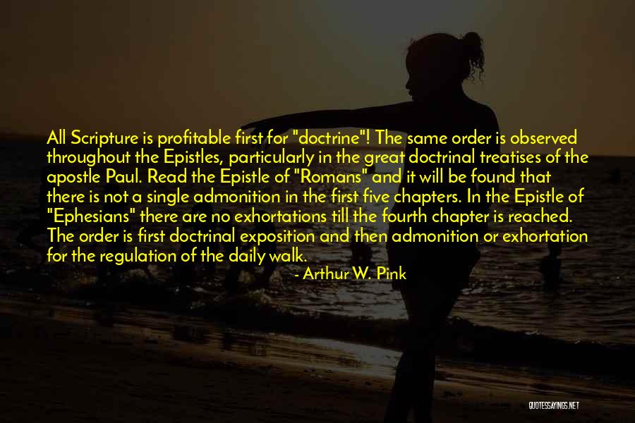 Chapters The Great Quotes By Arthur W. Pink Chapters The Great Quotes By Arthur W. Pink