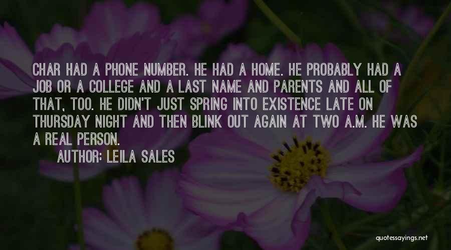 Char Number For Quotes By Leila Sales