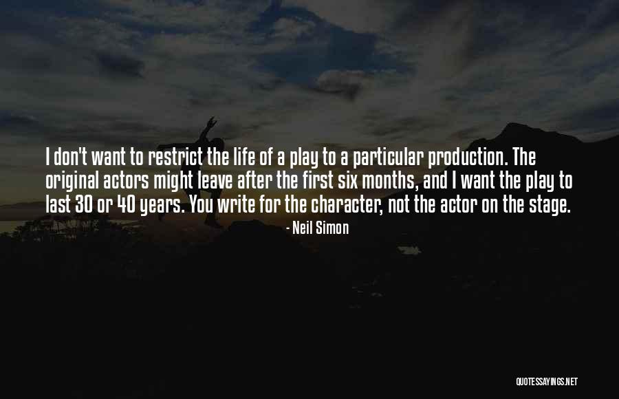 Character Actors Quotes By Neil Simon Character Actors Quotes By Neil Simon