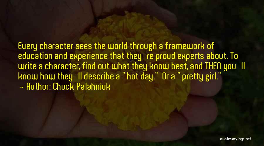 Character And Education Quotes By Chuck Palahniuk