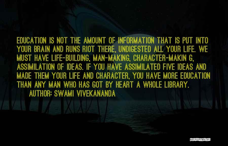Character And Education Quotes By Swami Vivekananda