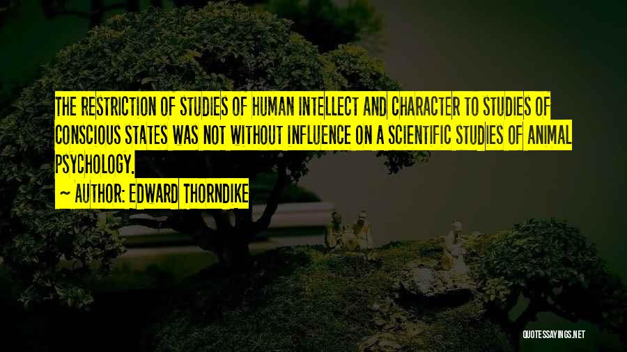Character And Intellect Quotes By Edward Thorndike