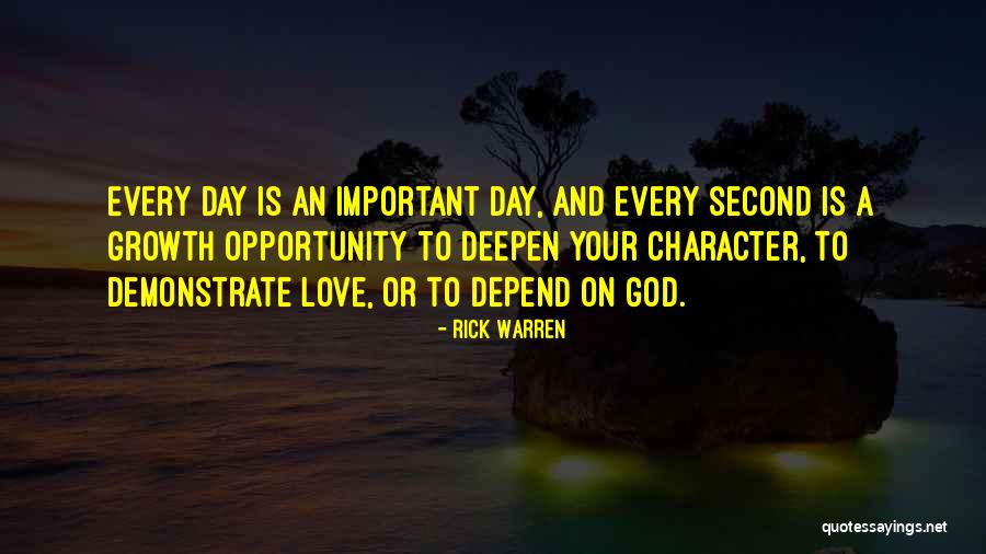 Character And Love Quotes By Rick Warren