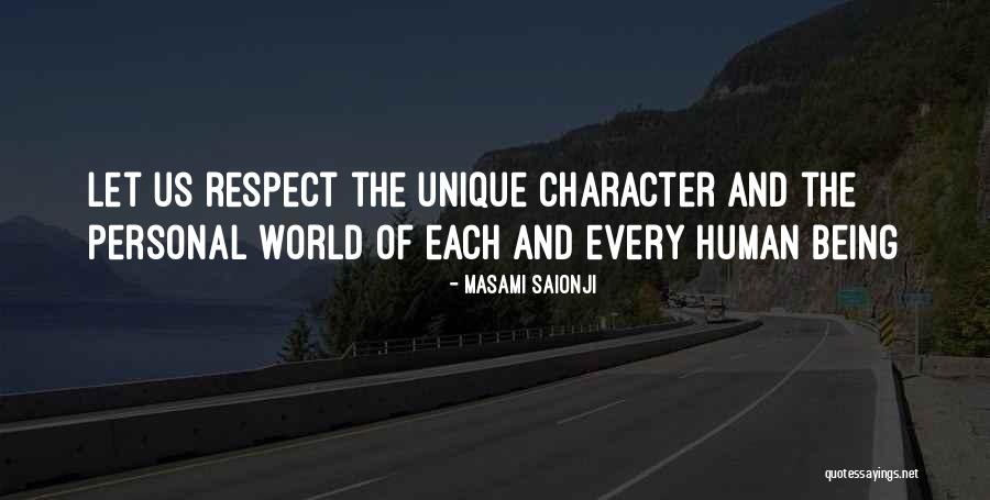 Character And Respect Quotes By Masami Saionji