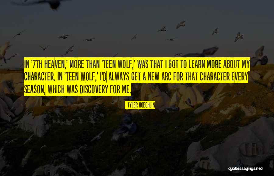 Character Arc Quotes By Tyler Hoechlin