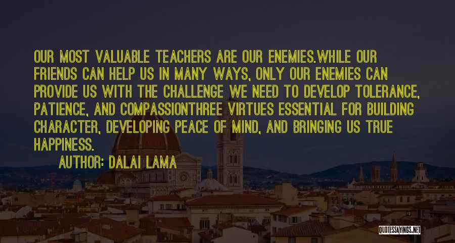 Character Building Quotes By Dalai Lama