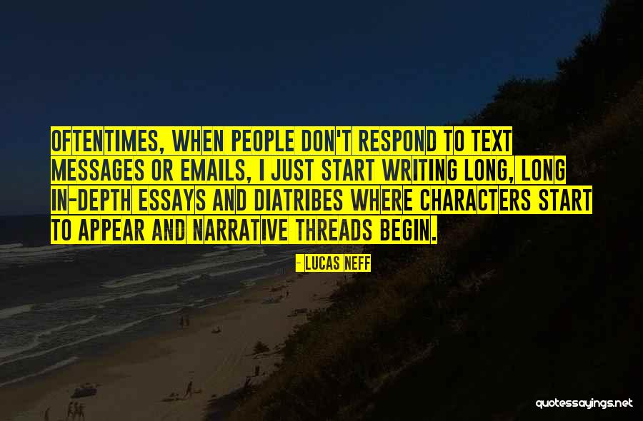 Character Depth Quotes By Lucas Neff Character Depth Quotes By Lucas Neff