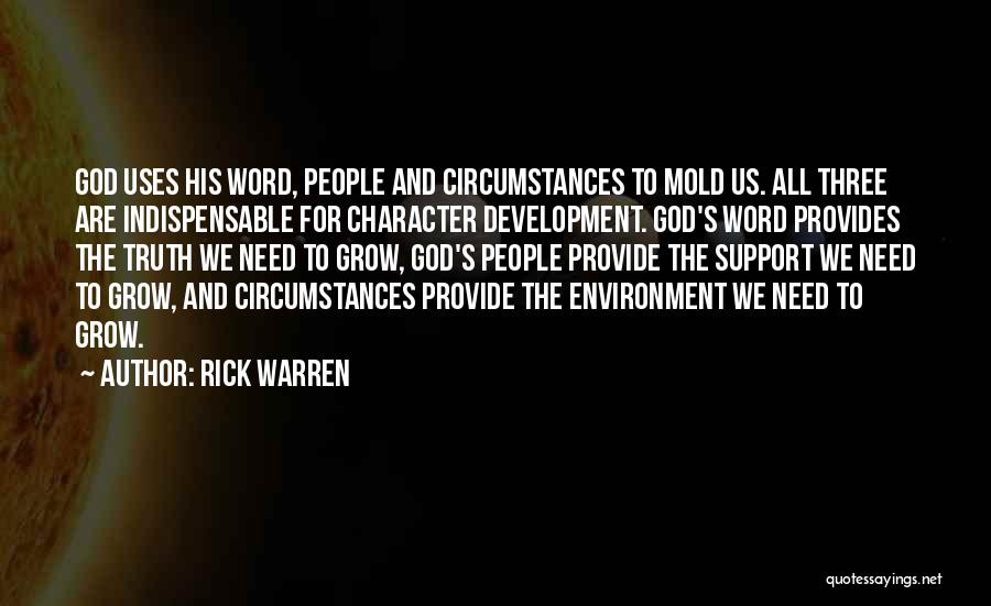 Character Development Quotes By Rick Warren