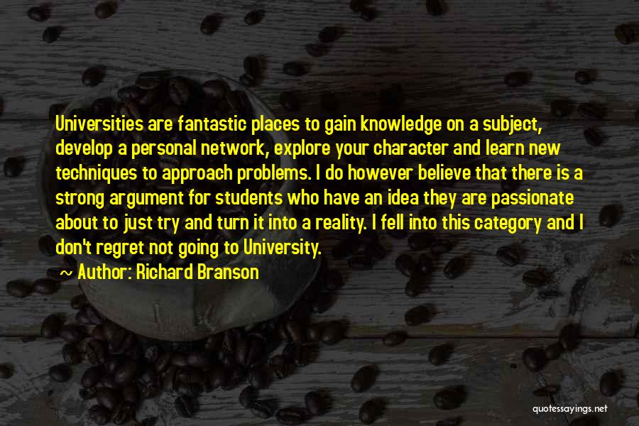 Character For Students Quotes By Richard Branson