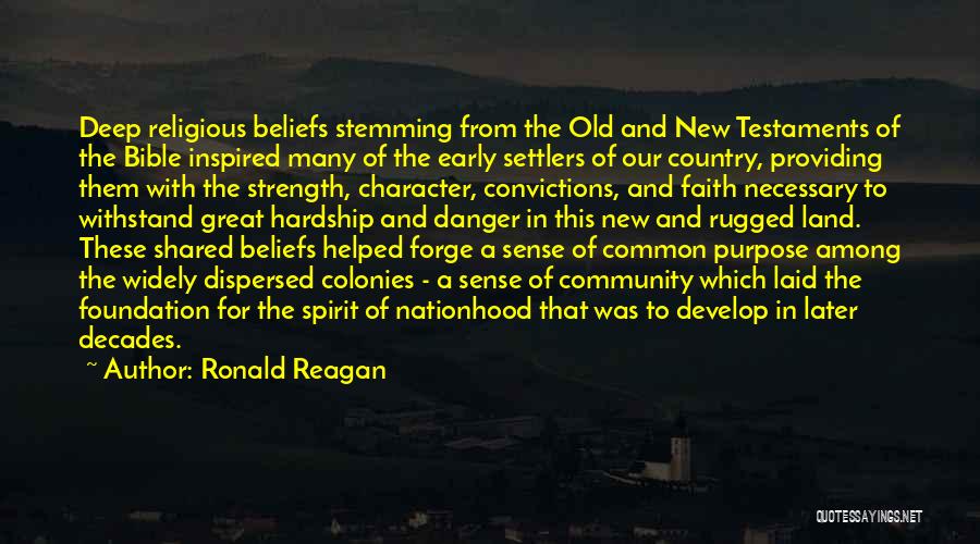 Character From The Bible Quotes By Ronald Reagan
