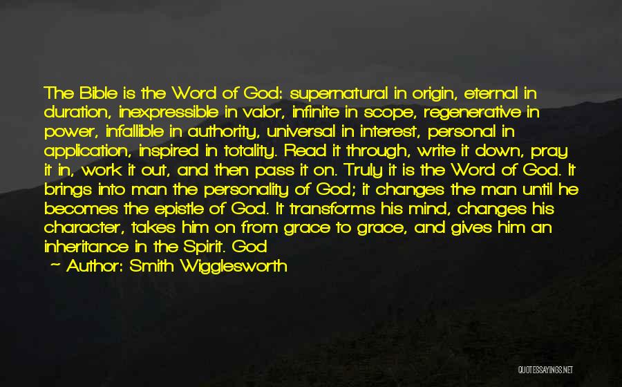 Character From The Bible Quotes By Smith Wigglesworth