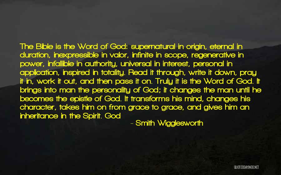 Character From The Bible Quotes By Smith Wigglesworth